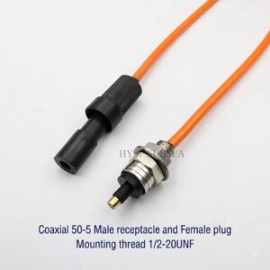 HYSF SFTZBHM Coaxial 50-5 Male Bulkhead Underwater Connector