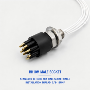 HYSF BH10M Standard 10-Pin Male Bulkhead Underwater Connector
