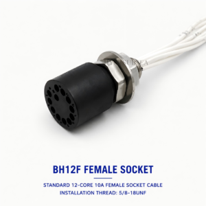 HYSF BH12F Standard 12-Pin Female Bulkhead Underwater Connector