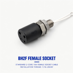HYSF BH2F Standard 2-Pin Female Bulkhead Underwater Connector