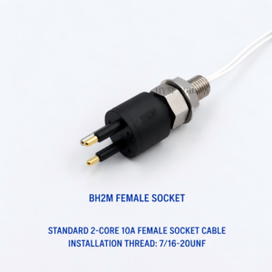 HYSF BH2M Standard 2-Pin Male Bulkhead Underwater Connector