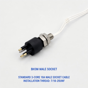 HYSF BH3M Standard 3-Pin Male Bulkhead Underwater Connector
