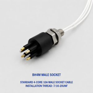 HYSF BH4M Standard 4-Pin Male Bulkhead Underwater Connector