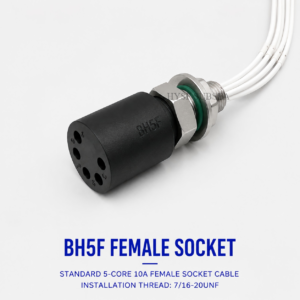 HYSF BH5F Standard 5-Pin Female Bulkhead Underwater Connector