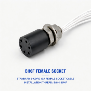 HYSF BH6F Standard 6-Pin Female Bulkhead Underwater Connector