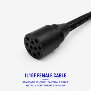 HYSF IL10F Standard 10-Pin Female Inline Underwater Connector