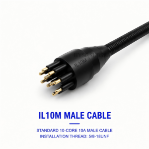 HYSF IL10M Standard 10-Pin Male Inline Underwater Connector