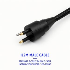 HYSF IL2M Standard 2-Pin Male Inline Underwater Connector
