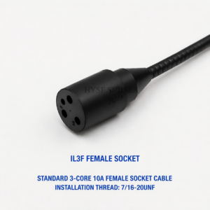 HYSF IL3F Standard 3-Pin Female Inline Underwater Connector