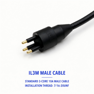 HYSF IL3M Standard 3-Pin Male Inline Underwater Connector