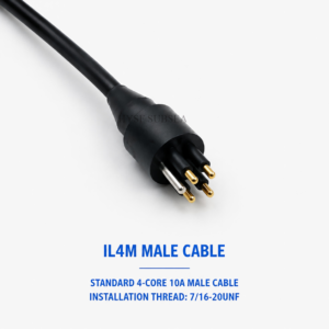 HYSF IL4M Standard 4-Pin Male Inline Underwater Connector