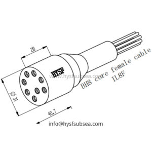 8 Pin Female Inline Connector