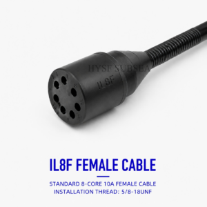 HYSF IL8F Standard 8-Pin Female Inline Underwater Connector