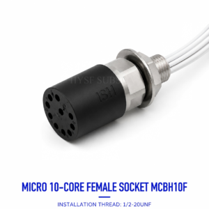 HYSF MCBH10F Miniature Circular 10-Pin Female Bulkhead Underwater Connector