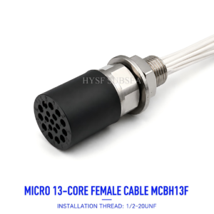 HYSF MCBH13F Miniature Circular 13-Pin Female Bulkhead Underwater Connector