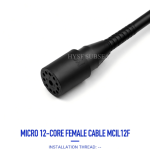 HYSF MCIL12F Миниатюрный круглый 12-контактный соединитель с внутренней резьбой для подводного монтажа