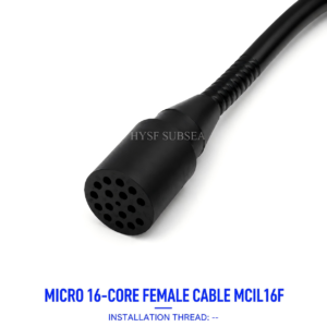 HYSF MCIL16F Миниатюрный круглый 16-контактный соединитель с внутренней резьбой для подводного монтажа