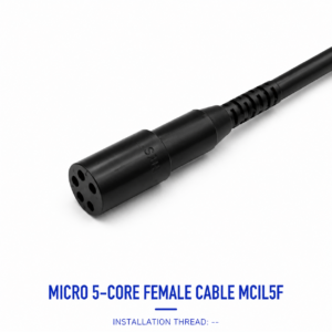 HYSF MCIL5F Miniature Circular 5-Pin Female Inline Underwater Connector