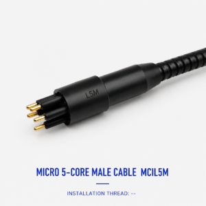 HYSF MCIL5M Miniature Circular 5-Pin Male Inline Underwater Connector