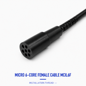 HYSF MCIL6F Miniature Circular 6-Pin Female Inline Underwater Connector