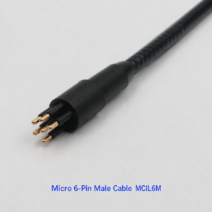 HYSF MCIL6M Miniature Circular 6-Pin Male Inline Underwater Connector
