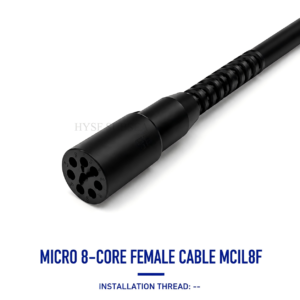 HYSF MCIL8F Miniature Circular 8-Pin Female Inline Underwater Connector