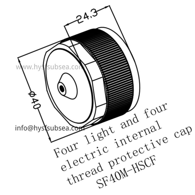 하이브리드 광전 4+4 내부 나사산 보호 캡 HYSF SF40M-HSCF