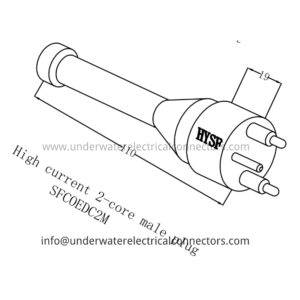 High Current 2 Core Male Dummy Plug