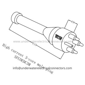 High Current 3 Core Male Dummy Plug