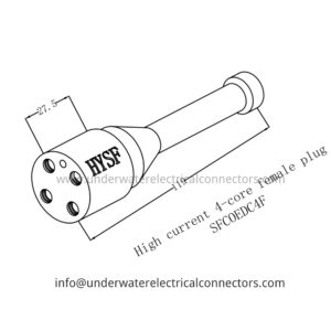 High Current 4 Core Female Dummy Plug