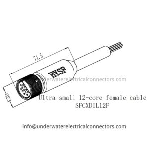 Ultra Small 12 Core Female Inline Connector