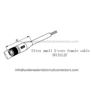 Ultra Small 2 Core Female Inline Connector