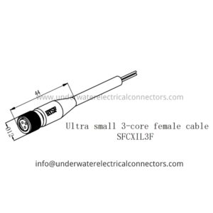 Ultra Small 3 Core Female Inline Connector