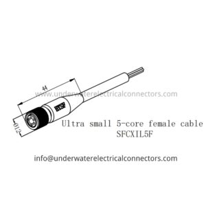 Ultra Small 5 Core Female Inline Connector
