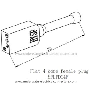 Standard Flat 4 Pin Female Dummy Plug