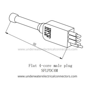 Standard Flat 4 Pin Male Dummy Plug