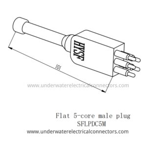 Standard Flat 5 Pin Male Dummy Plug