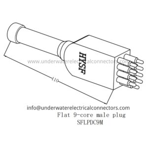 Standard Flat 9 Pin Male Dummy Plug