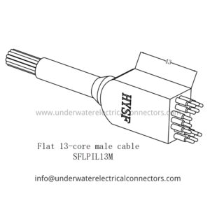 Standard Flat 13 Pin Male Inline Connector