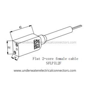 Standard Flat 2 Pin Female Inline Connector