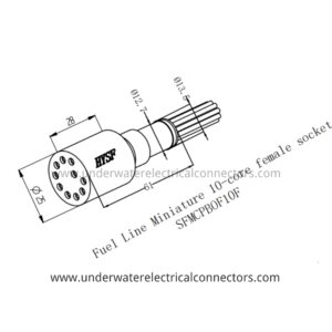 10 Pin Female Open Face Connector