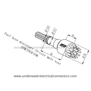 0 Pin Male Open Face Connector
