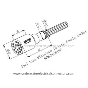 16 Pin Female Open Face Connector