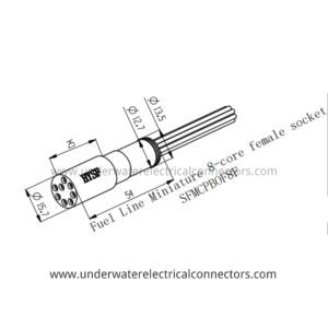 8 Pin Female Underwater Connector