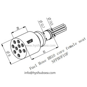 10 Pin Female Wet Mate Connector