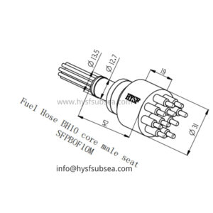 10 Pin Male Wet Mate Connector