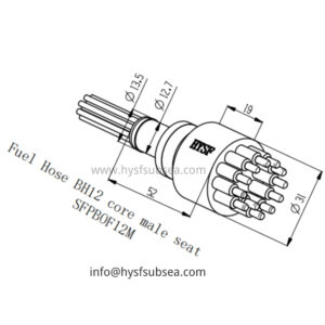 12 Pin Male Wet Mate Connector