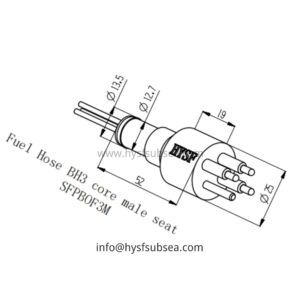 3 Pin Male Open Face Wet Mate Connector