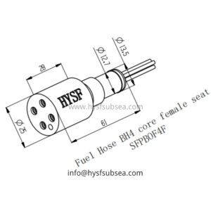 4 Pin Female Open Face Wet Mate Connector