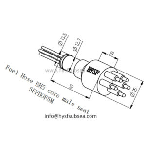 5 Pin Male Open Face Wet Mate Connector